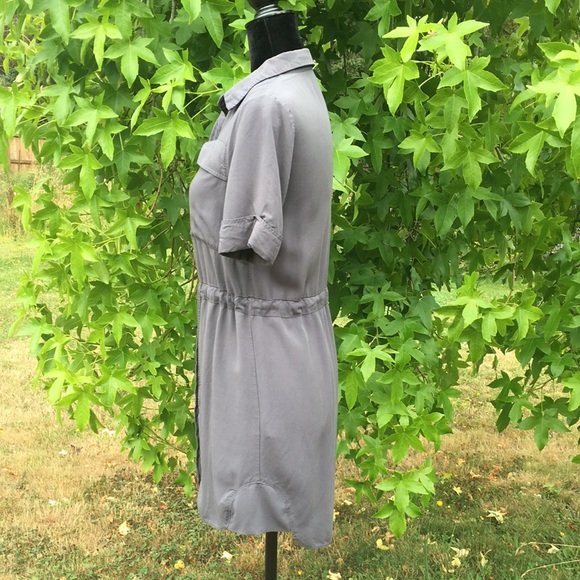 Topshop Dark Gray Mini Dress - Picture 3 of 9